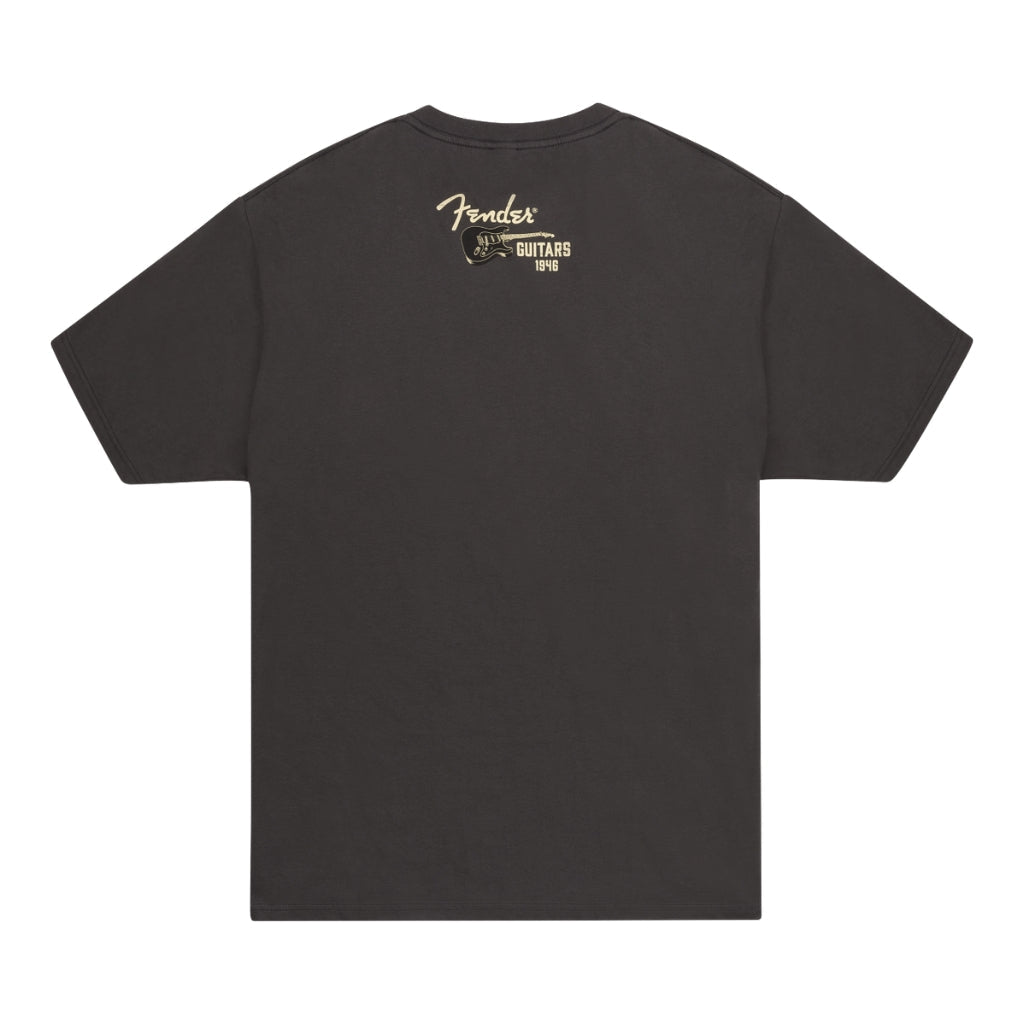 Fender Wings To Fly T-Shirt, Vintage Black, L Merchandise & Apparel Sky Music