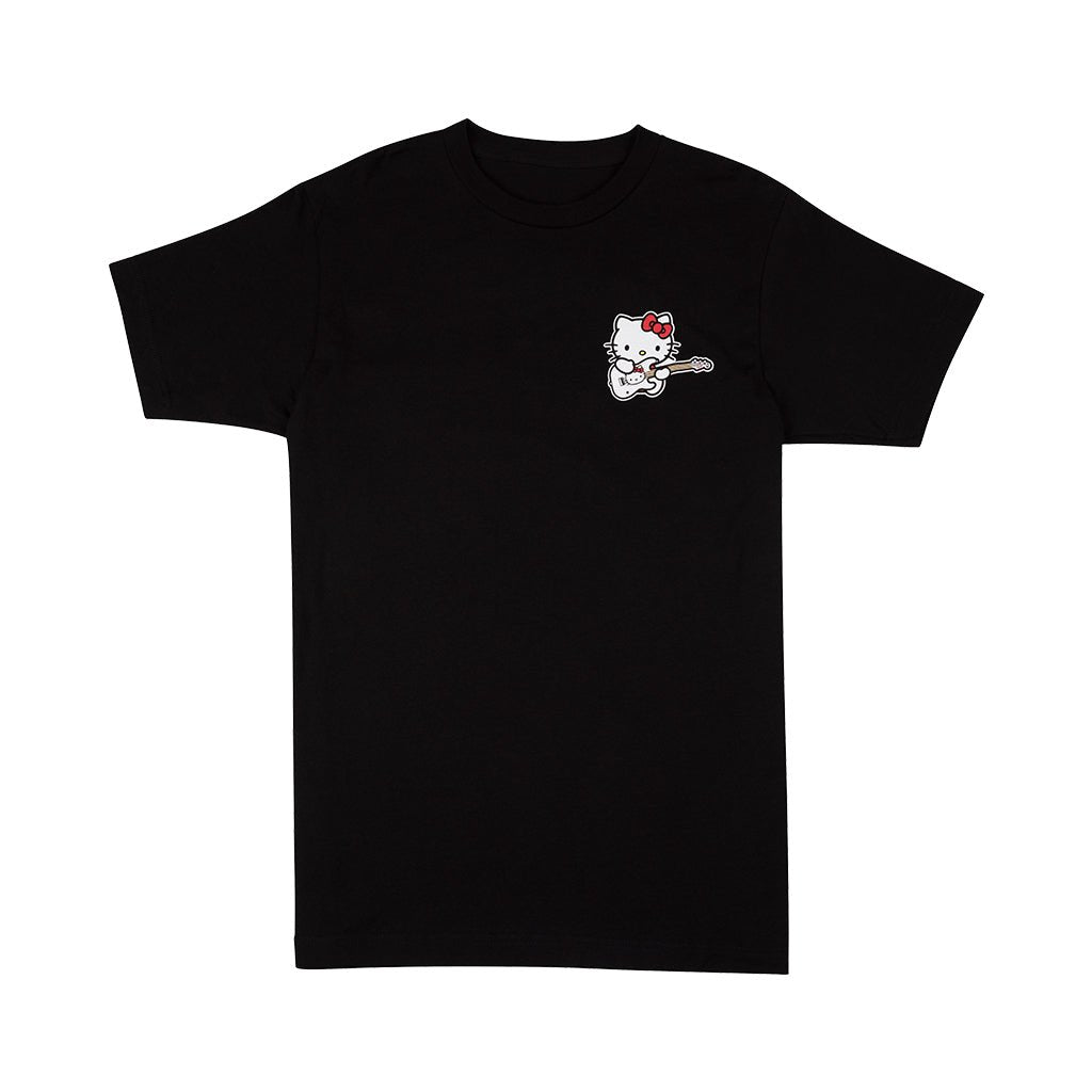 Fender x Hello Kitty Small Hit Logo Front Graphic Tee Black - Small Merchandise &amp; Apparel Sky Music