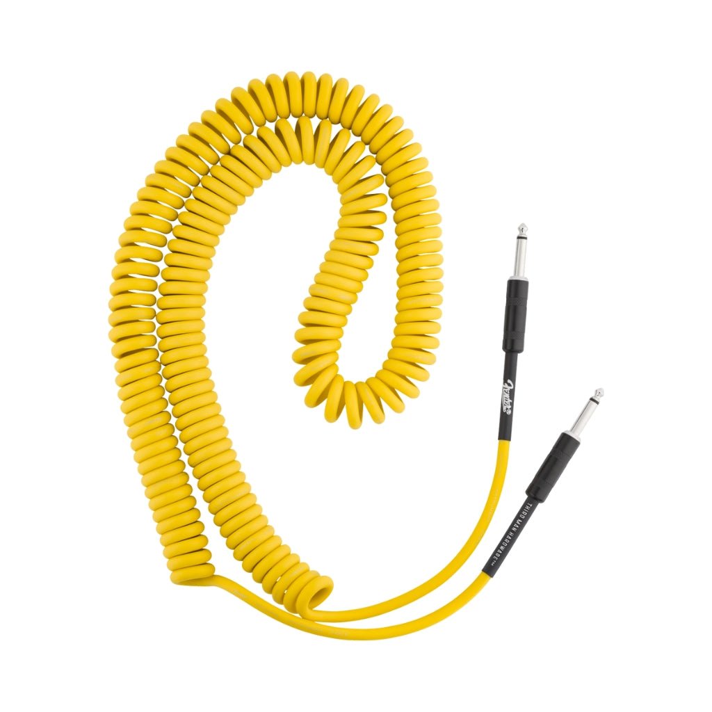 Fender x Third Man Hardware 30' Coil Cable - Yellow Instrument Cables Sky Music