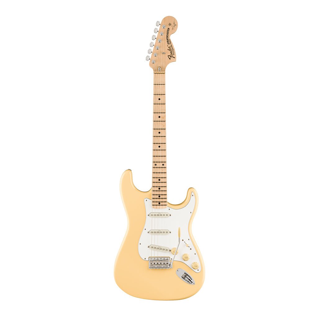 Fender Yngwie Malmsteen Stratocaster Vintage White Maple Fretboard Electric Guitars Sky Music