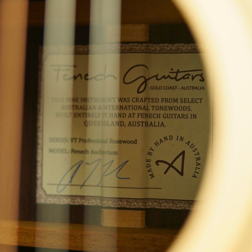 Fenech VTP Rosewood Auditorium Acoustic Guitars Sky Music