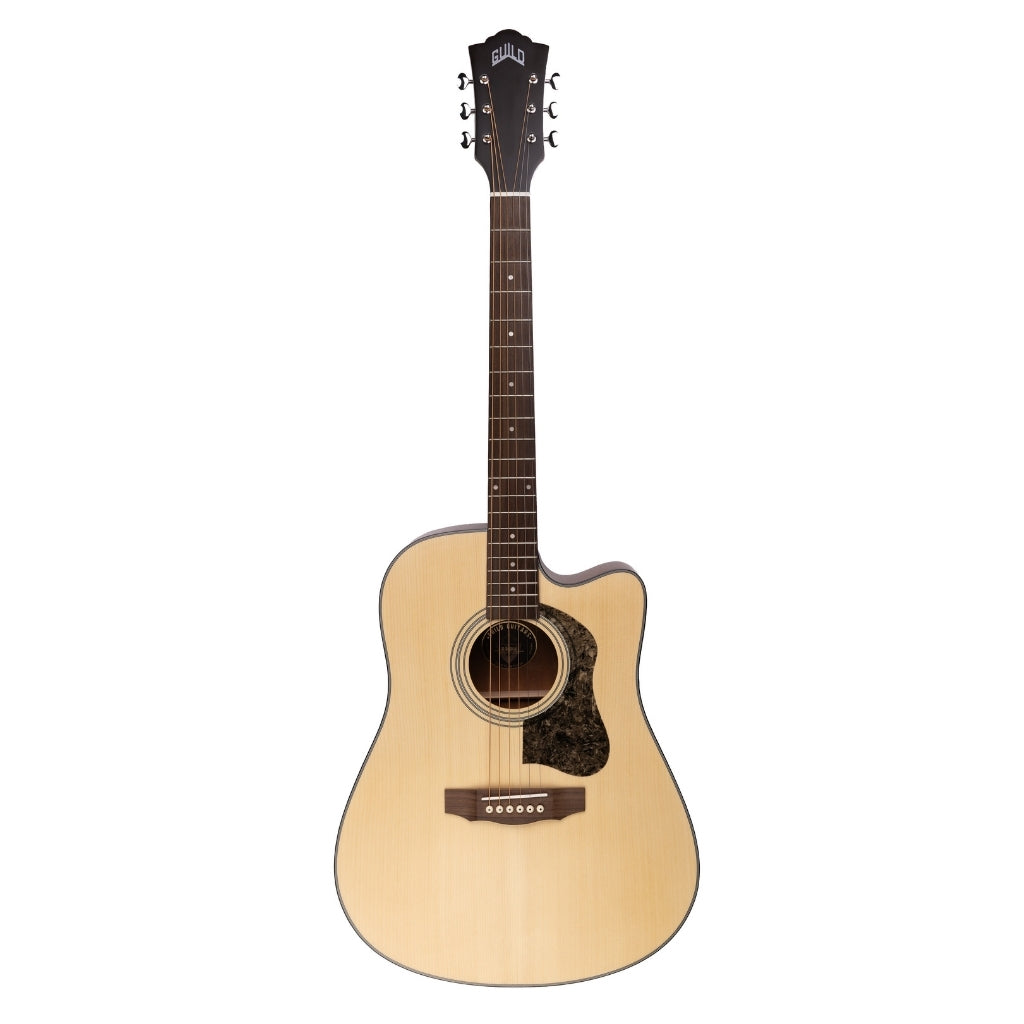 Guild - D340CE Acoustic-Electric Dreadnought Guitar - Natural