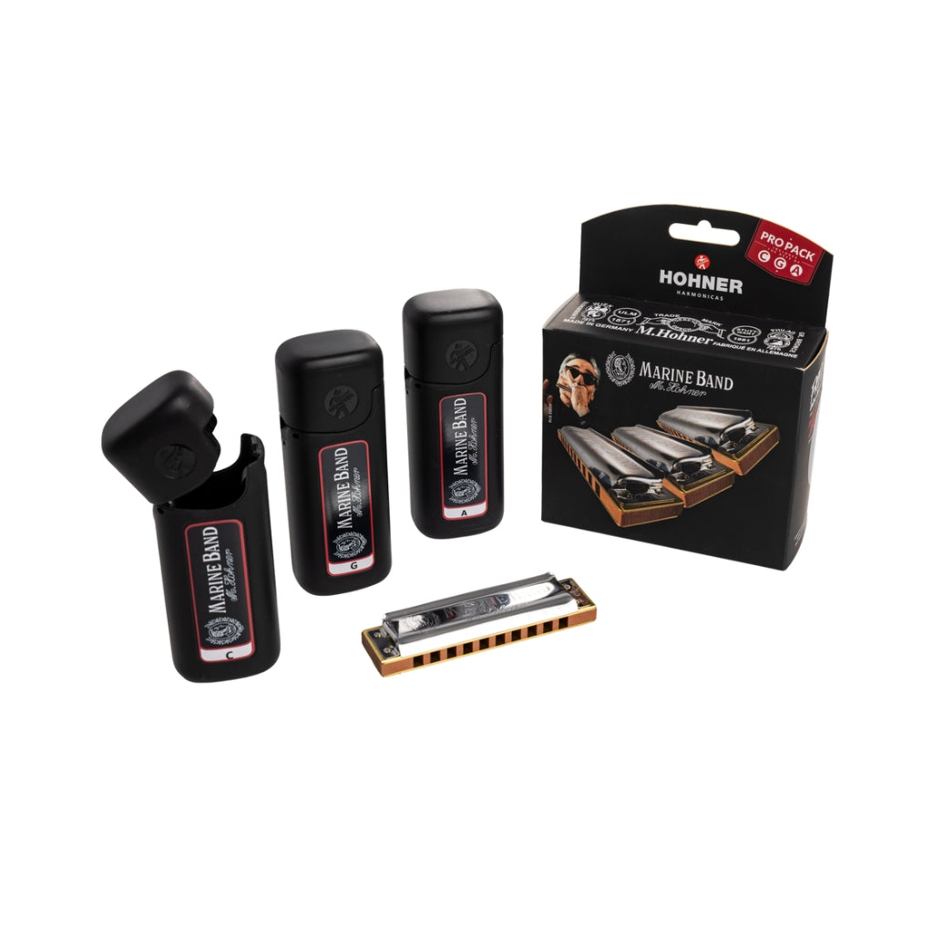 Hohner Marine Band 1896 Harmonica Pro Pack - C-G-A Major
