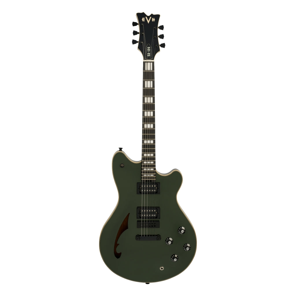 EVH - SA-126 Special Semi-Hollow Electric Guitar - Lambo Green, Ebony Fingerboard
