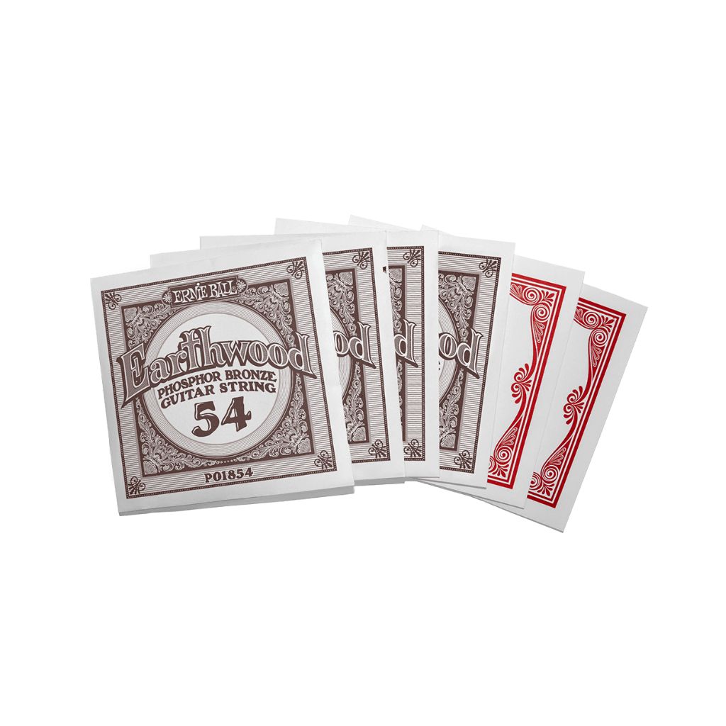 Erine Ball Earthwood Custom Light Phosphor Bronze 11.5 54 Acoustic Guitar Strings - 3 Pack