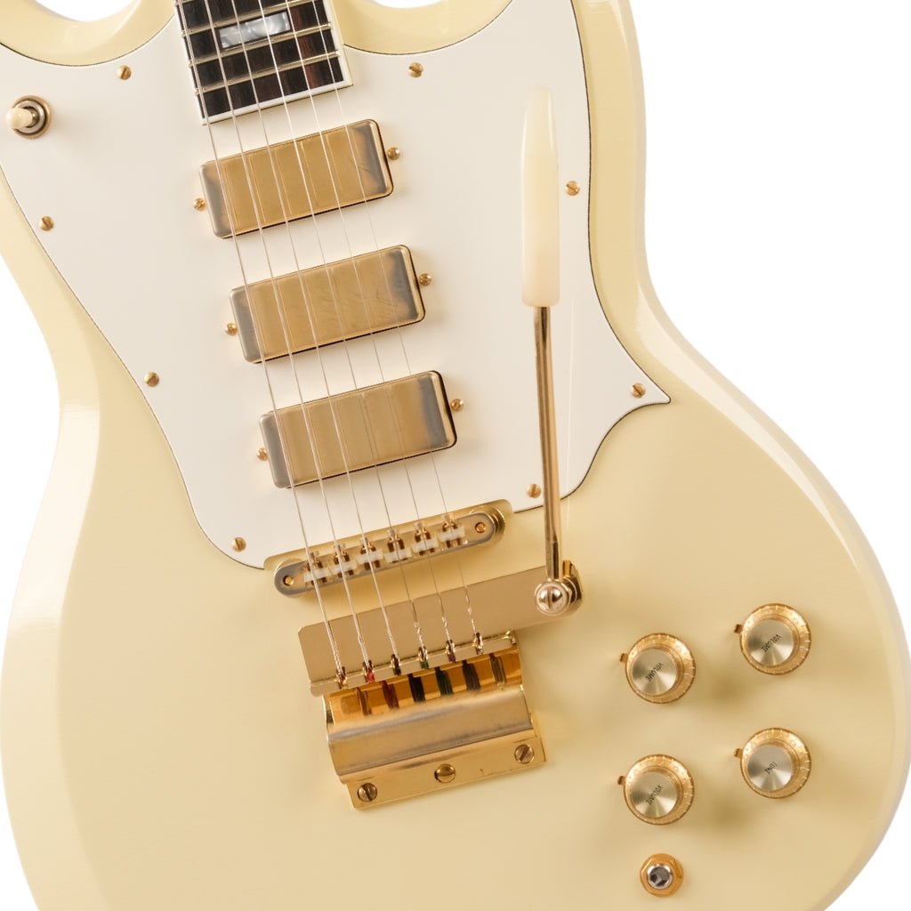 Frank Brothers Radar Deluxe Light Relic Electric Guitar - Nicotine White Electric Guitars Sky Music