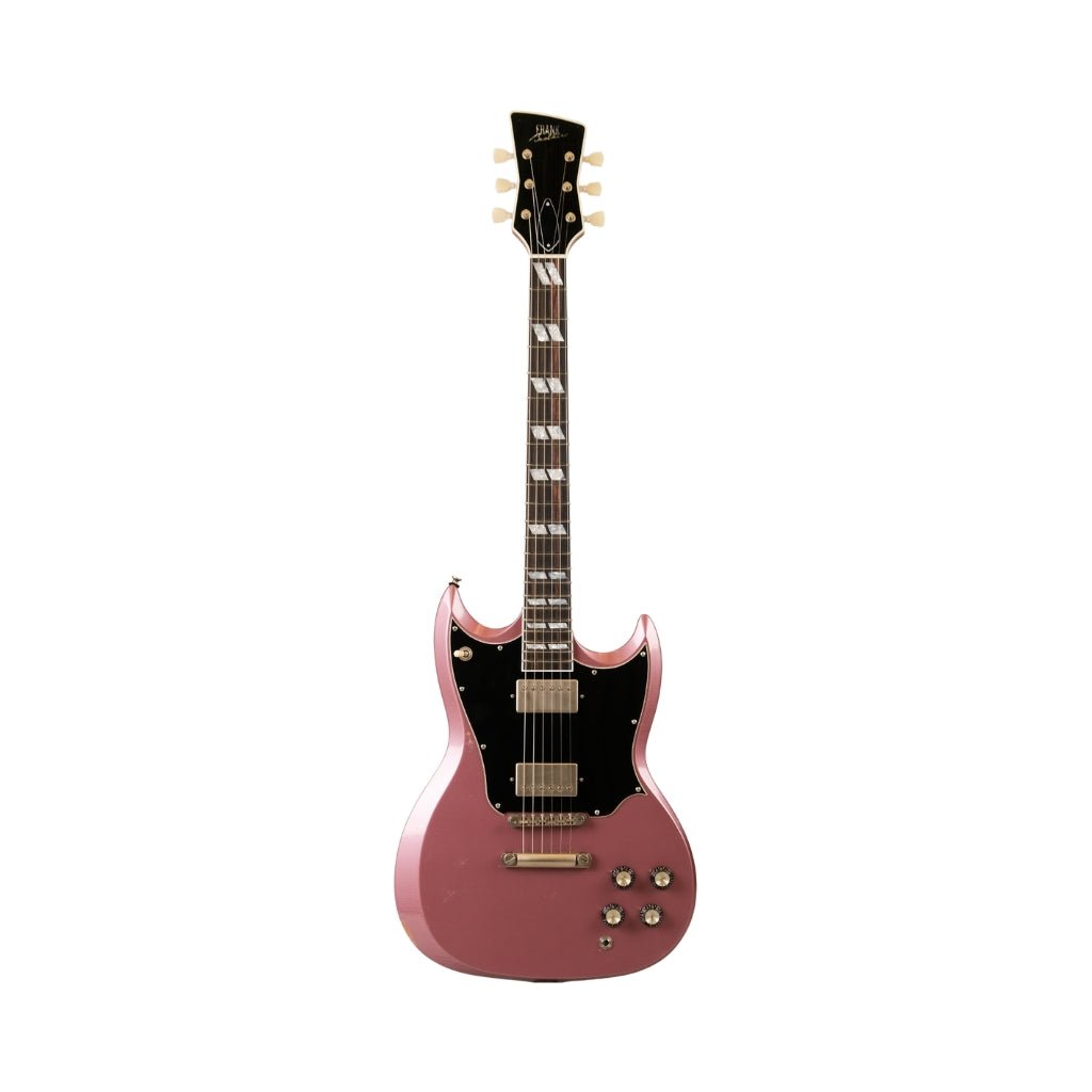 Frank Brothers Radar Deluxe Medium Relic w/Full Guard Electric Guitar - Burgundy Mist Electric Guitars Sky Music