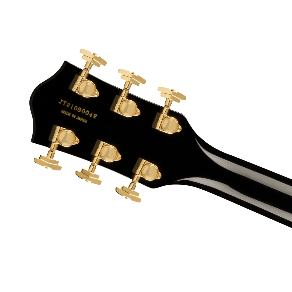 Gretsch - G6122TG Players Edition Country Gentleman® Hollow Body with String-Thru Bigsby® and Gold Hardware - Black