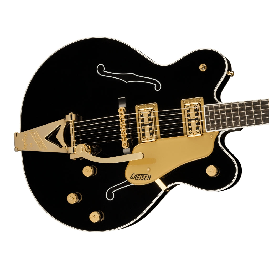 Gretsch - G6122TG Players Edition Country Gentleman® Hollow Body with String-Thru Bigsby® and Gold Hardware - Black