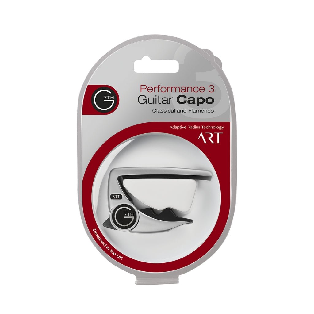 G7th Performance 3 Silver Classical and Wide Necked Guitar Capo Capos Sky Music