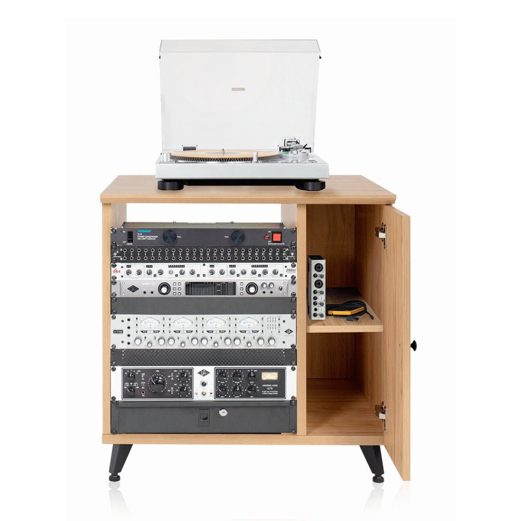 Gator Frameworks GFW-ELITESIDECAR-MPL Elite Studio Sidecar Rack W/shelf Maple ACCESSORIES Sky Music