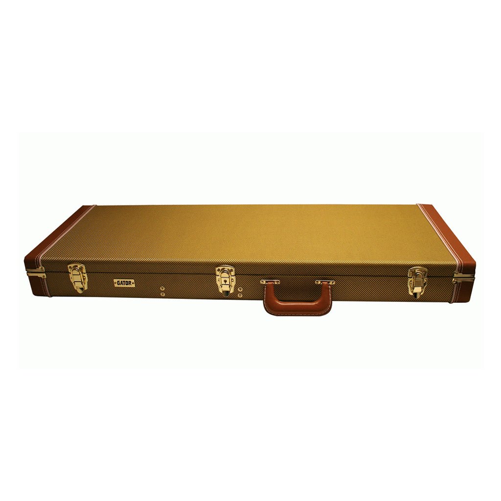 Gator GW-Electric-TW Electric Guitar Deluxe Wood Case, Tweed Electric Guitar Cases & Gigbags Sky Music