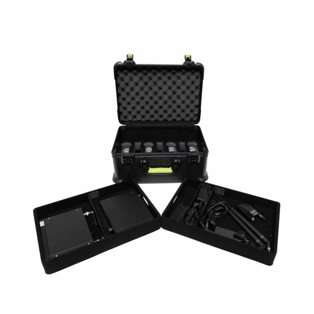 Gator SH-MICCASEW07 Shure Molded Case for (7) Wireless Mics – TSA Latch Microphone Stands & Accessories Sky Music