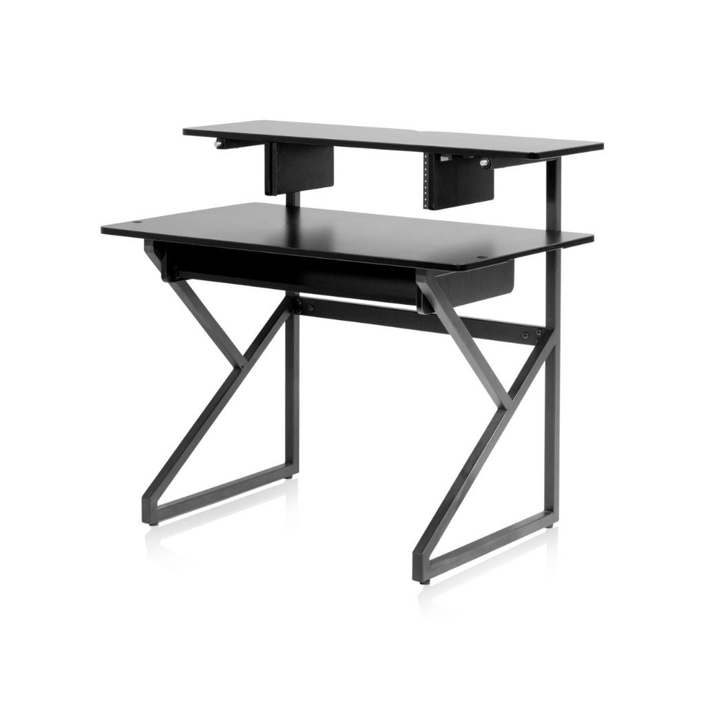 Gator - GFW-DESK-SET Desk Set w/ Main Desk, Corner, Rack – BLK