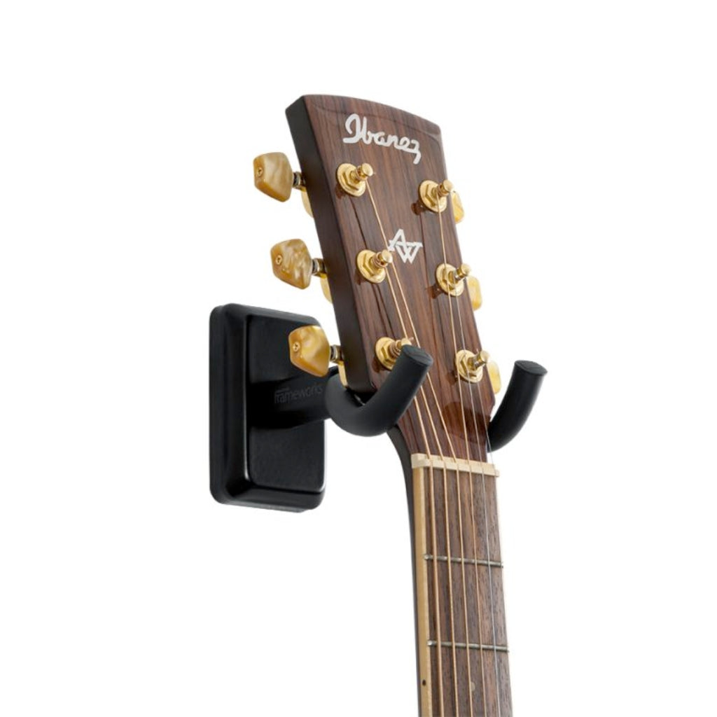 Gator - GFW-GTR-HNGRBLK Wall Mount Guitar Hanger - Black
