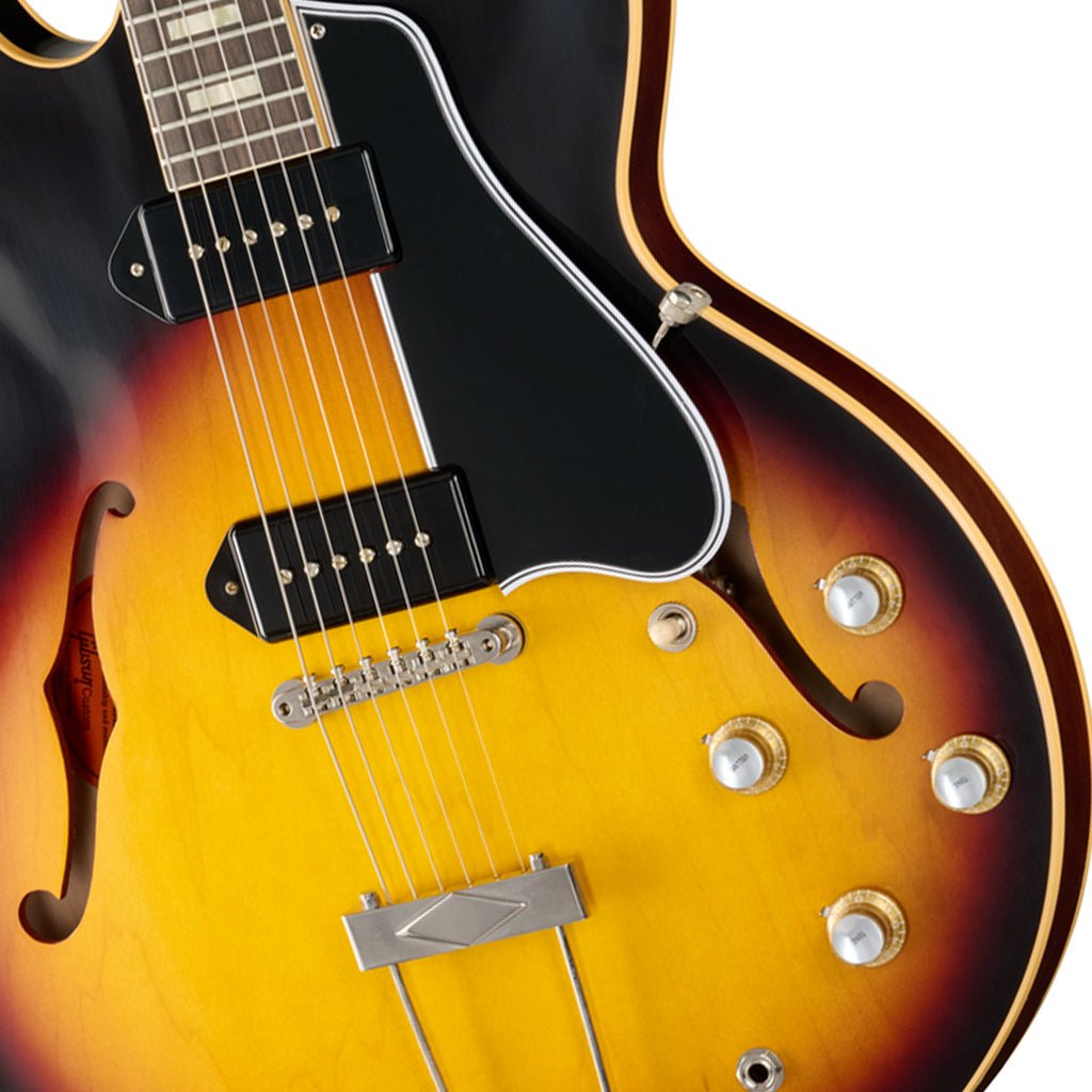 Gibson 1962 ES-330 Reissue Hollow Thinline Body Electric Guitar - Vintage Burst Electric Guitars Sky Music