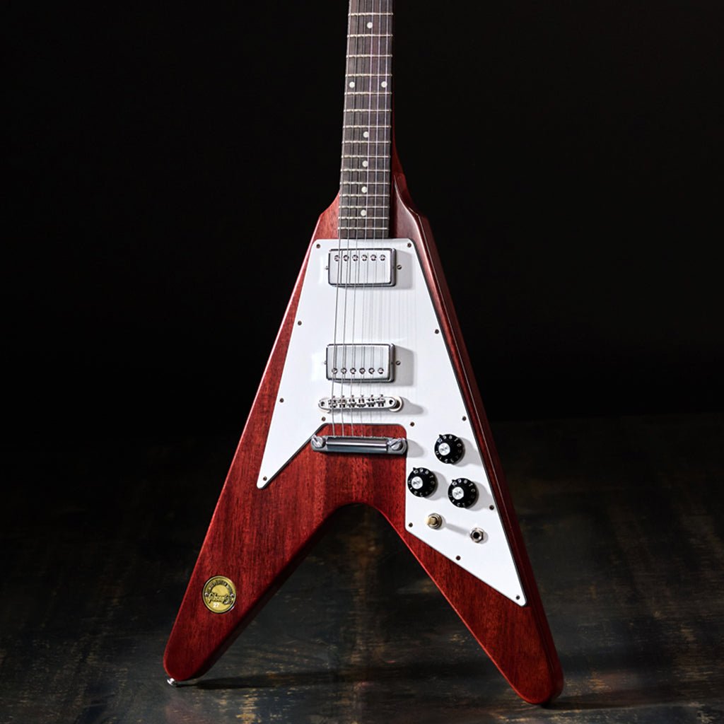 Gibson 1971 Flying V Medallion Reissue Electric Guitar - Medallion Cherry Electric Guitars Sky Music