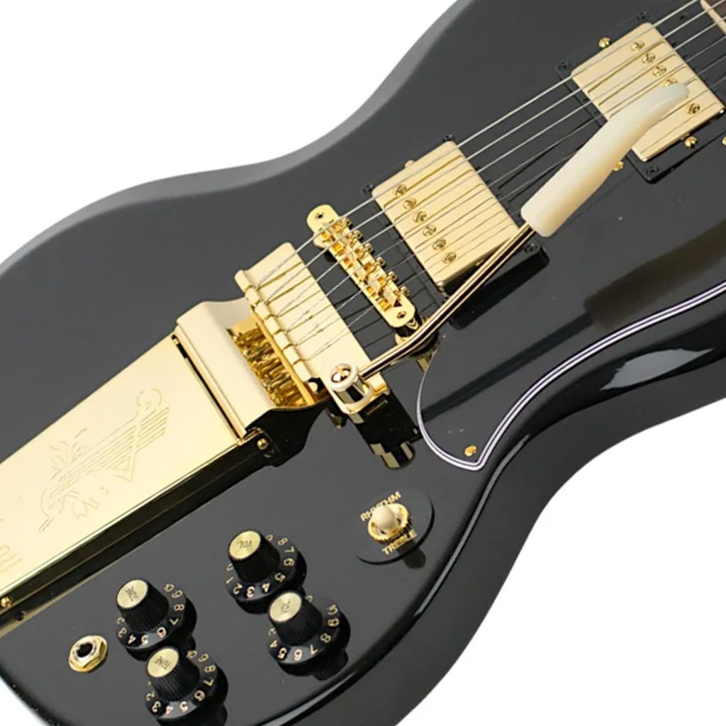 Gibson 61 SG Standard Maestro Limited Edition Electric Guitar - Ebony w/Gold Hardware Electric Guitars Sky Music