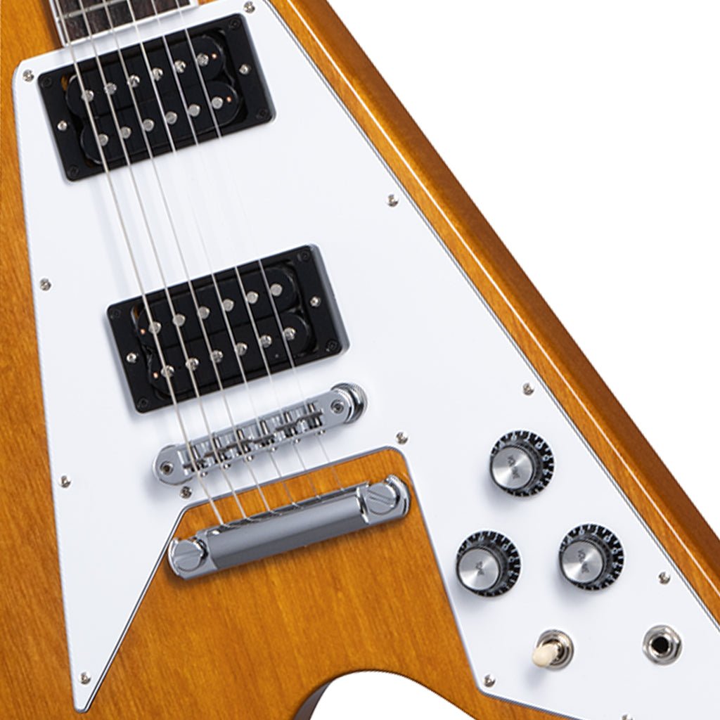 Gibson 70s Flying V Antique Natural Electric Guitars Sky Music