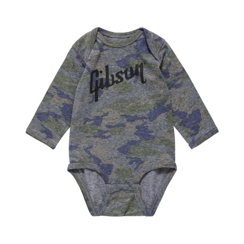 Gibson Camo Baby Onesie - Camo 0/3M Merchandise &amp; Apparel Sky Music
