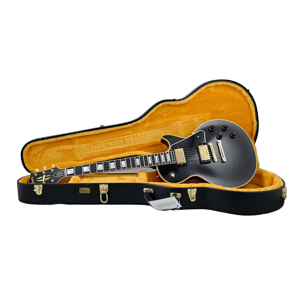 Gibson Custom 1957 Les Paul Custom Reissue Electric Guitar - Ebony, VOS Electric Guitars Sky Music