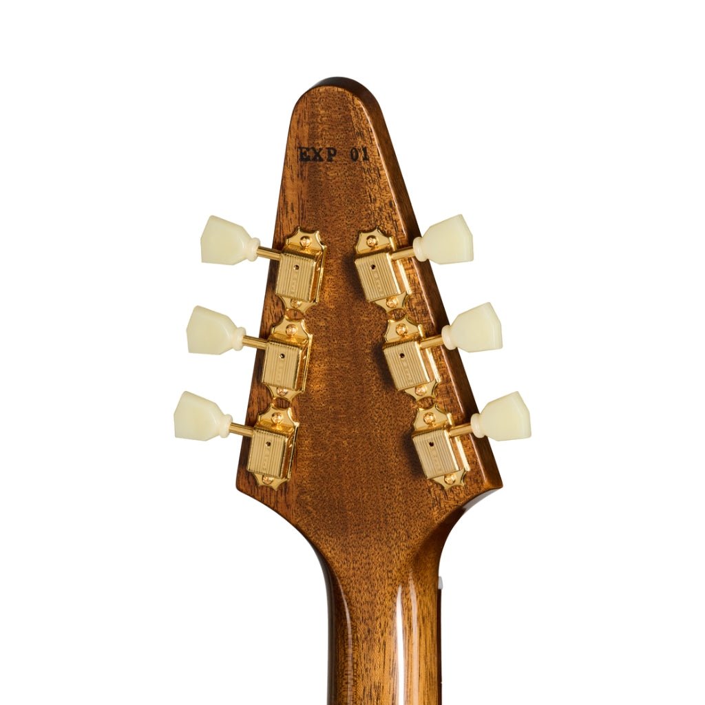 Gibson Custom 1958 Mahogany Flying V Reissue - Antique Natural Electric Guitars Sky Music