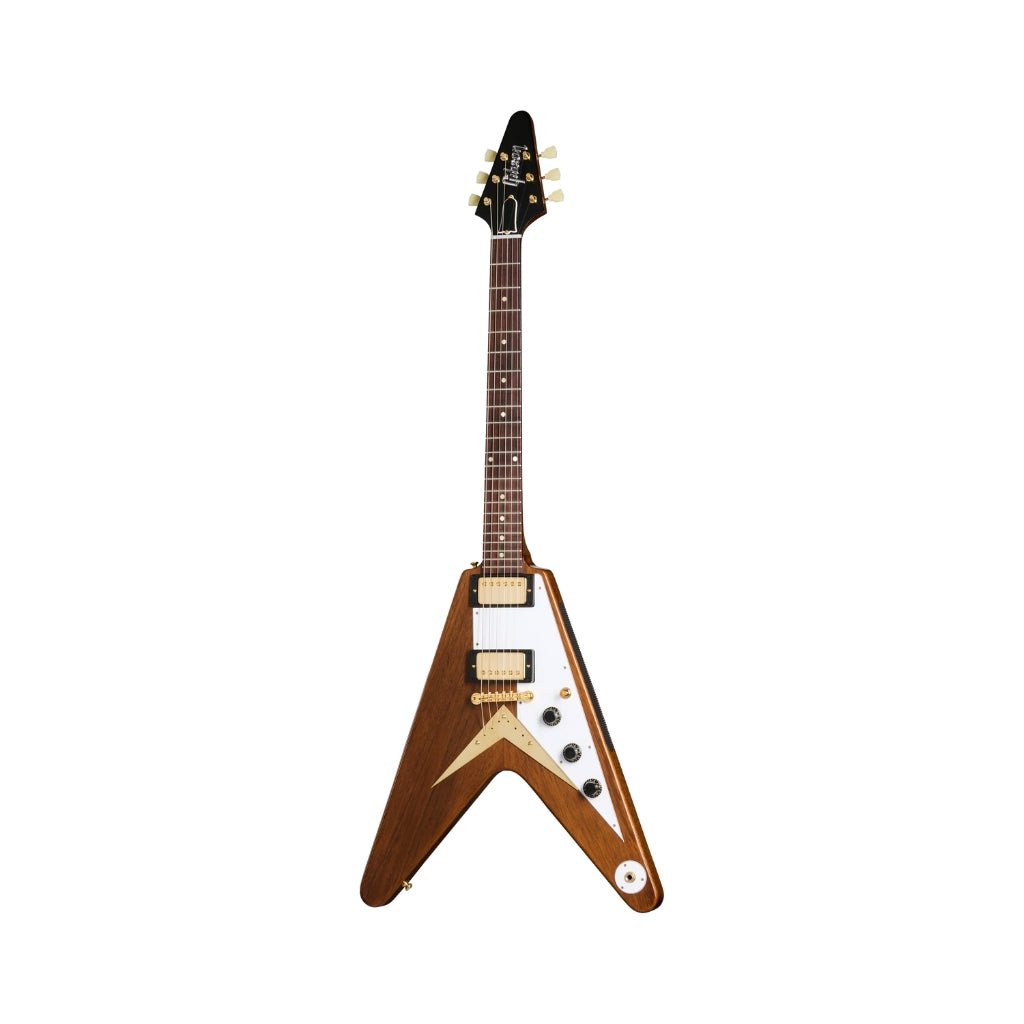 Gibson Custom 1958 Mahogany Flying V Reissue - Antique Natural Electric Guitars Sky Music