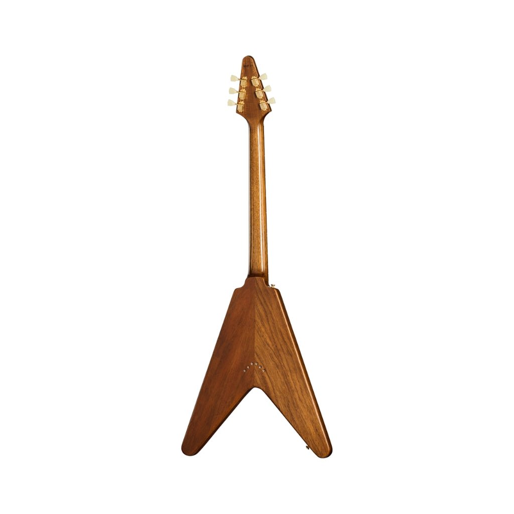 Gibson Custom 1958 Mahogany Flying V Reissue - Antique Natural Electric Guitars Sky Music