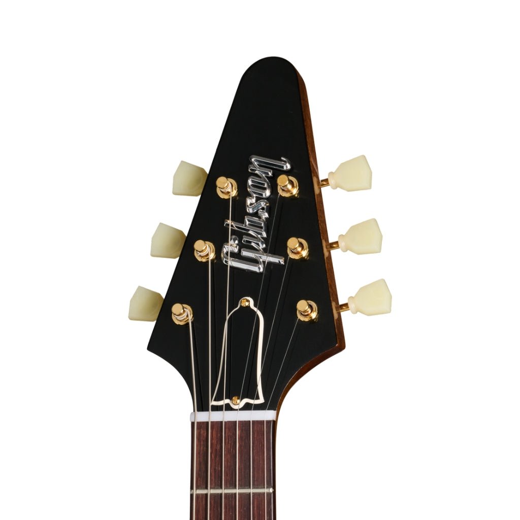 Gibson Custom 1958 Mahogany Flying V Reissue - Antique Natural Electric Guitars Sky Music