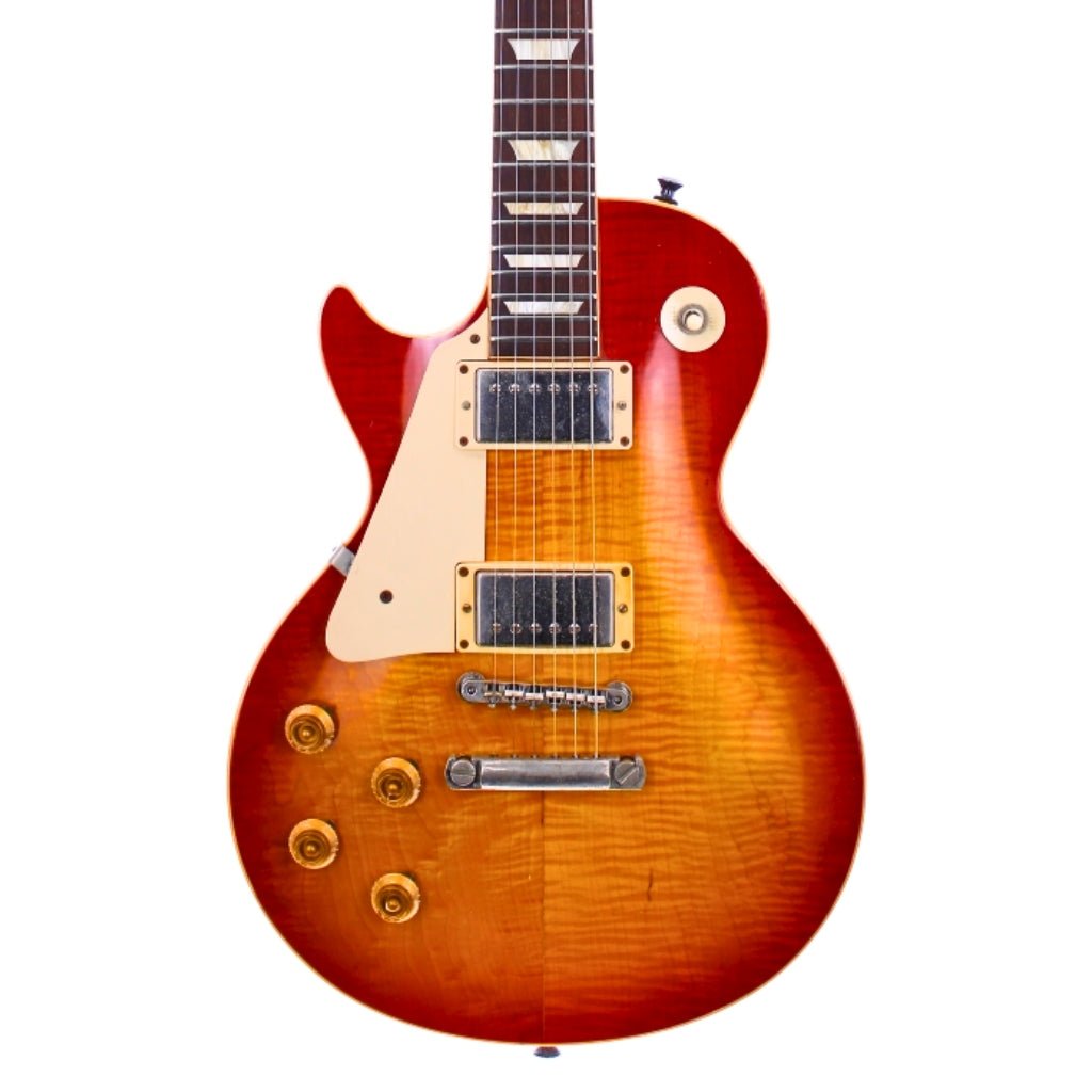 Gibson Custom Shop 59 Les Paul Standard Left Handed - Washed Cherry Burst Electric Guitars Sky Music