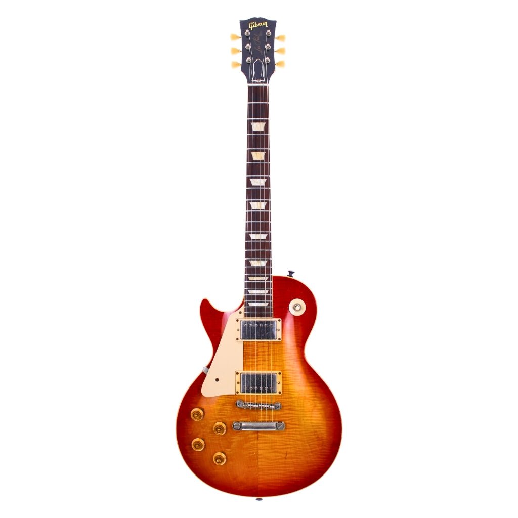 Gibson Custom Shop 59 Les Paul Standard Left Handed - Washed Cherry Burst Electric Guitars Sky Music