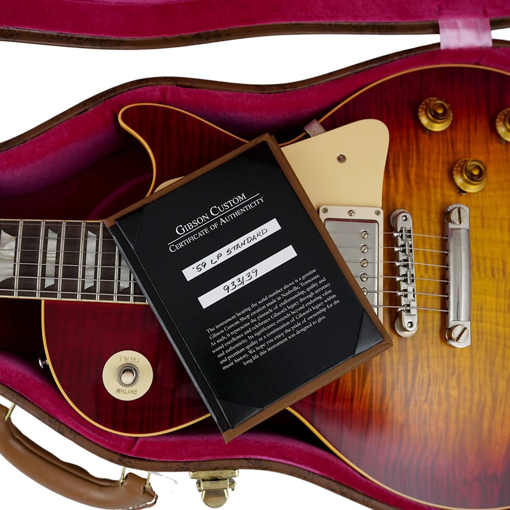 Gibson Custom Shop '59 Les Paul Standard Ultra Light - Factory Burst Electric Guitars Sky Music