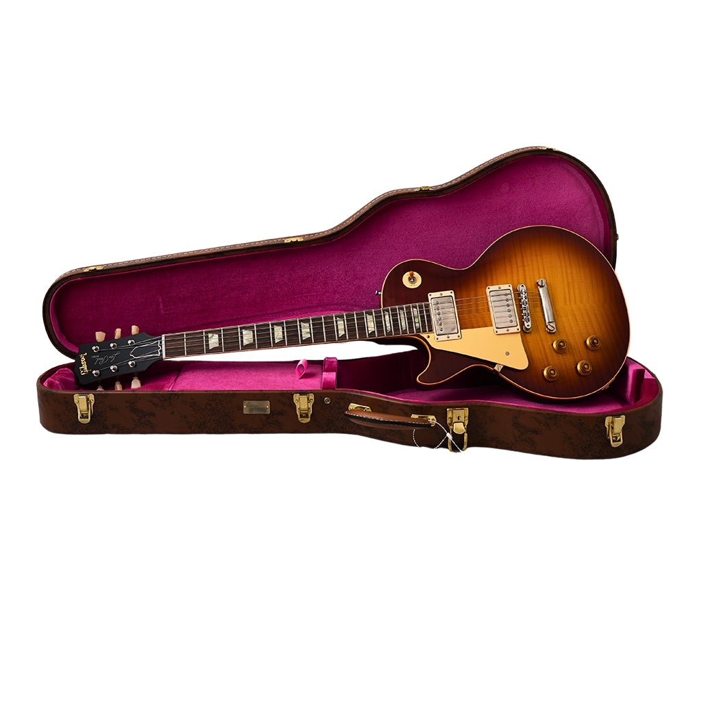Gibson Custom Shop Hand Select 1959 Les Paul Left Handed - Ultra Light Back - VOS Cherry Tea Electric Guitars Sky Music