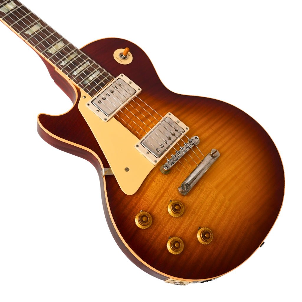 Gibson Custom Shop Hand Select 1959 Les Paul Left Handed - Ultra Light Back - VOS Cherry Tea Electric Guitars Sky Music