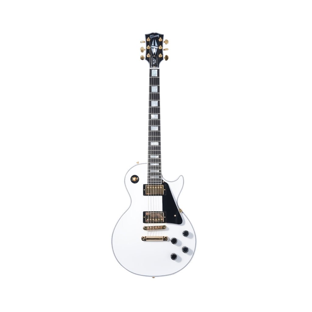 Gibson Custom Shop Les Paul Custom Electric Guitar - Alpine White Electric Guitars Sky Music