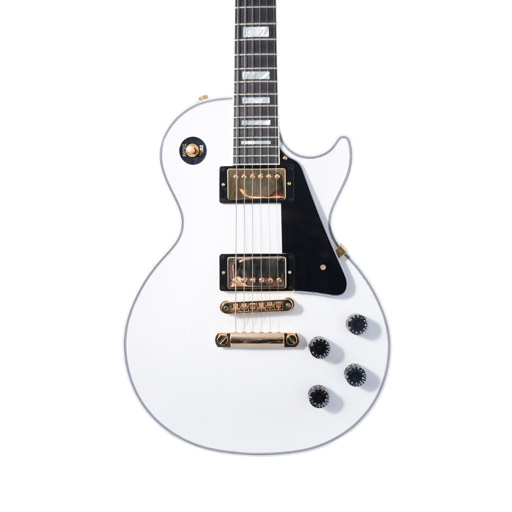 Gibson Custom Shop Les Paul Custom Electric Guitar - Alpine White Electric Guitars Sky Music