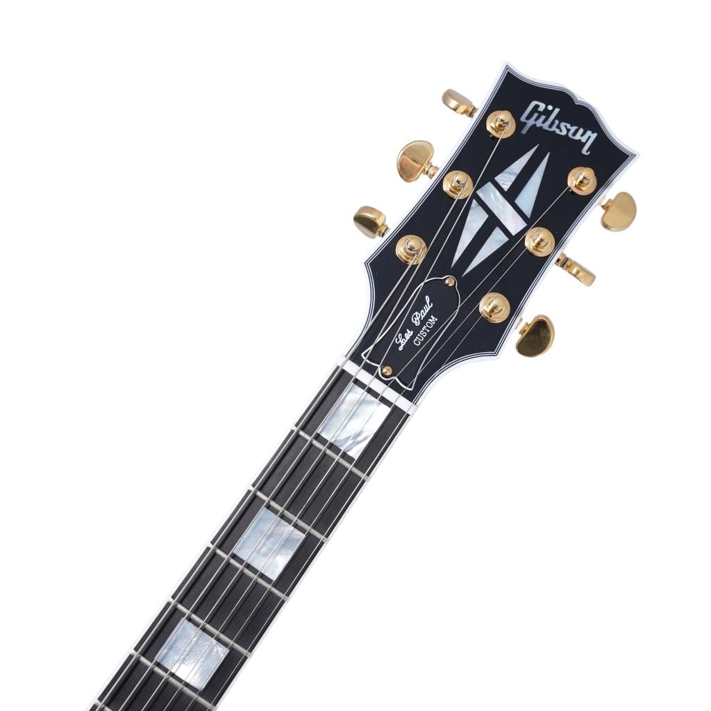 Gibson Custom Shop Les Paul Custom Electric Guitar - Alpine White Electric Guitars Sky Music