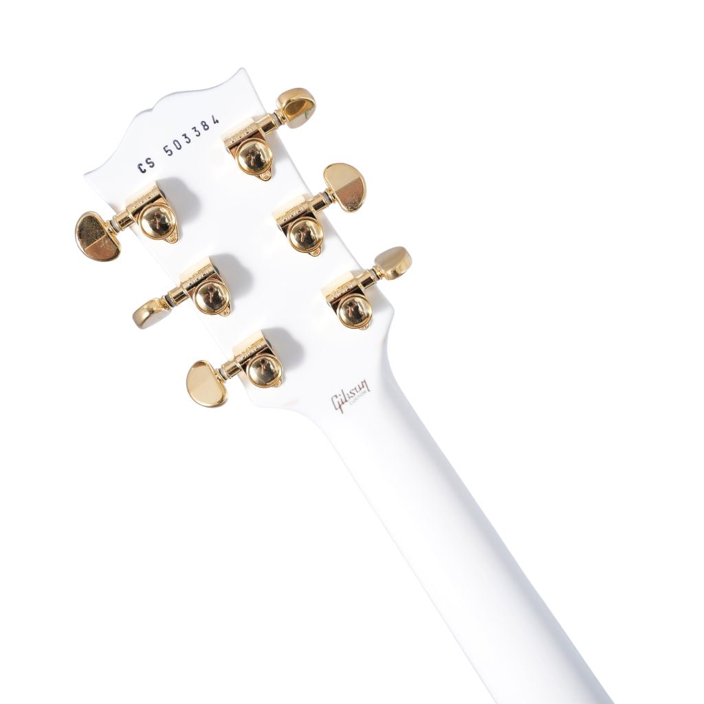 Gibson Custom Shop Les Paul Custom Electric Guitar - Alpine White Electric Guitars Sky Music
