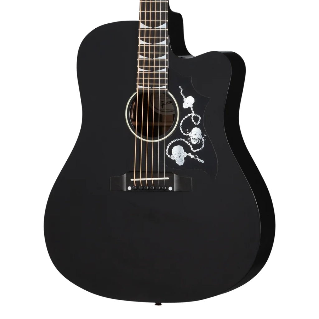 Gibson Dave Mustaine Songwriter Acoustic Guitar - Ebony Acoustic Guitars Sky Music