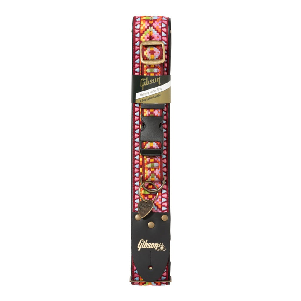 Gibson Dog GTR Strap & Collar Set Pink SM 7-27KG Guitar Straps Sky Music