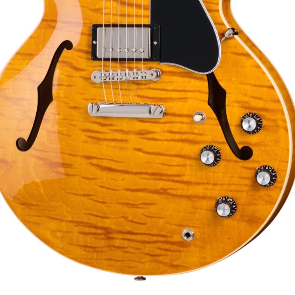 Gibson ES-335 Figured Semi-Hollowbody Electric Guitar - Honey Amber Electric Guitars Sky Music
