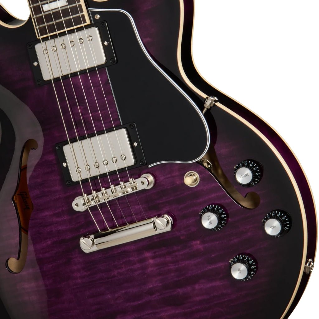 Gibson ES-339 Figured Semi-Hollow Electric Guitar - Dark Purple Burst Electric Guitars Sky Music