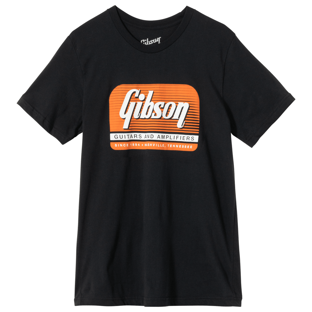 Gibson Guitars And Amplifiers Tee Black Large Merchandise &amp; Apparel Sky Music