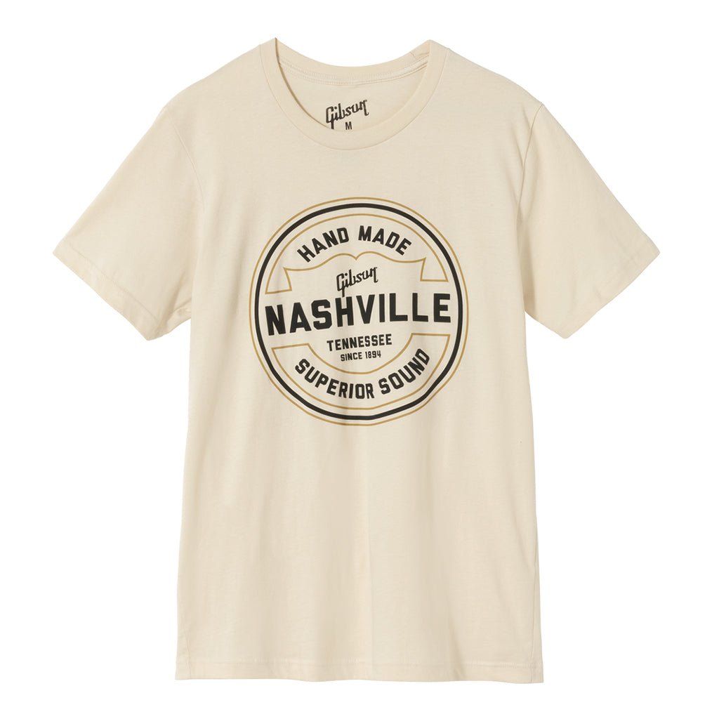 Gibson Handmade In Nashville Tee Cream Large Merchandise &amp; Apparel Sky Music
