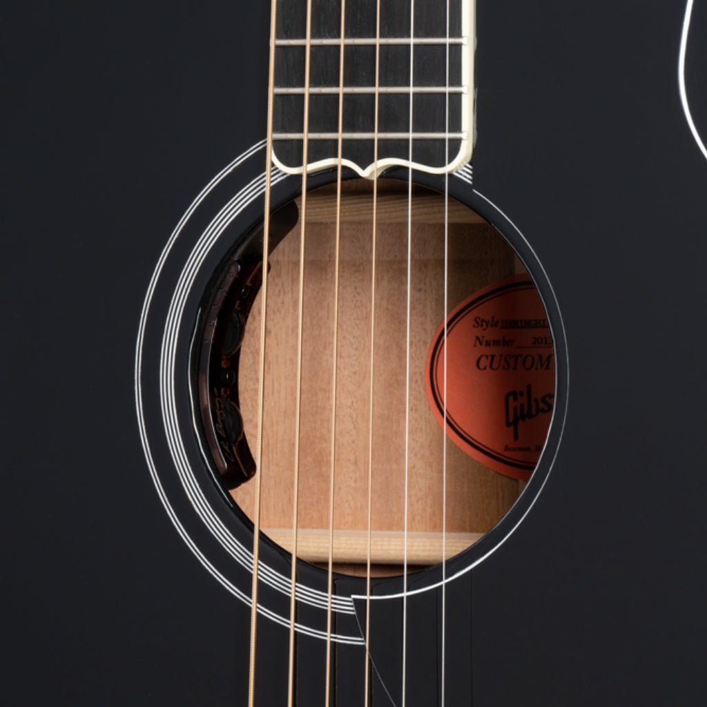 Gibson Hummingbird Custom Ebony Acoustic Guitar Acoustic Guitars Sky Music