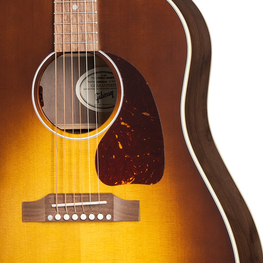 Gibson J45 Studio Walnut Lefty Satin Walnut Burst Acoustic Guitars Sky Music