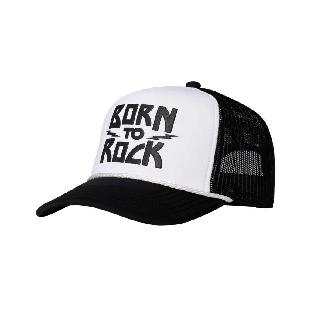 Gibson Kid's Born 2 Rock Trucker Hat - Black/White Merchandise & Apparel Sky Music