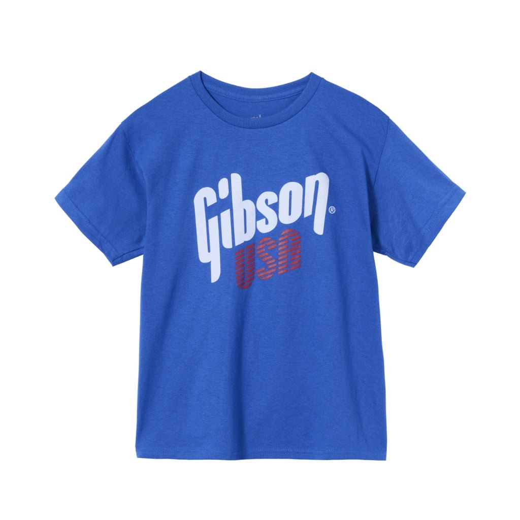 Gibson Kid's Gibson USA Tee Royal Blue - Small Merchandise &amp; Apparel Sky Music
