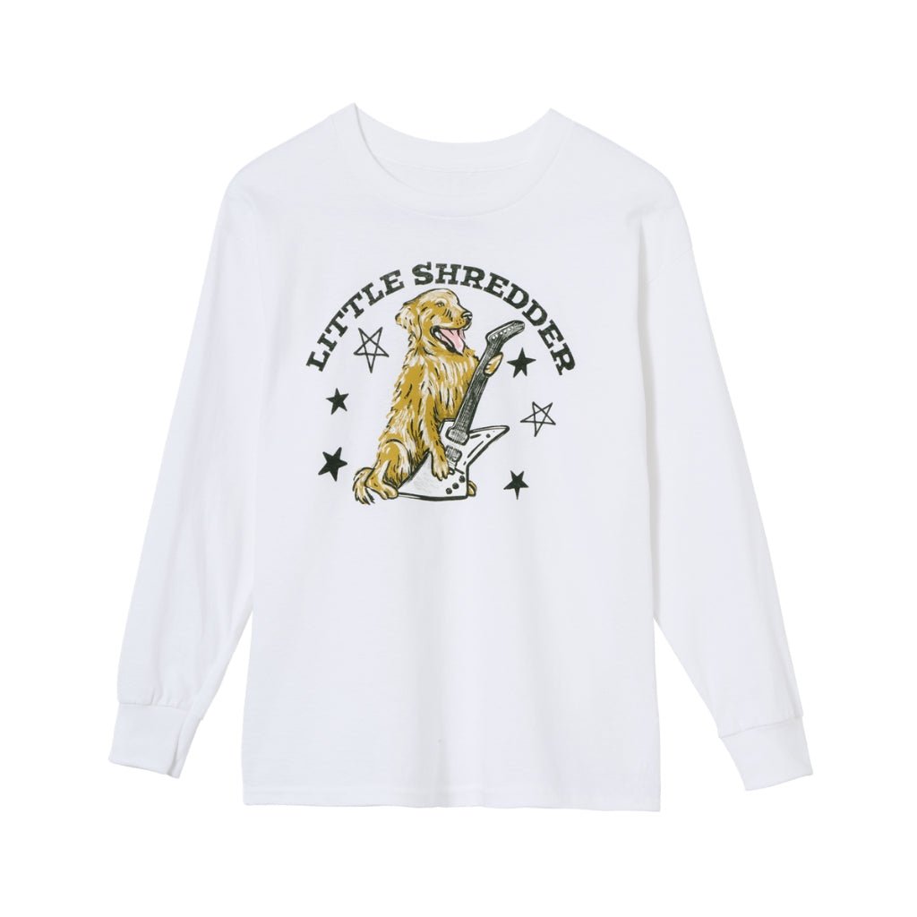 Gibson Kid's Little Shredder Longsleeve Tee - White Small Merchandise &amp; Apparel Sky Music