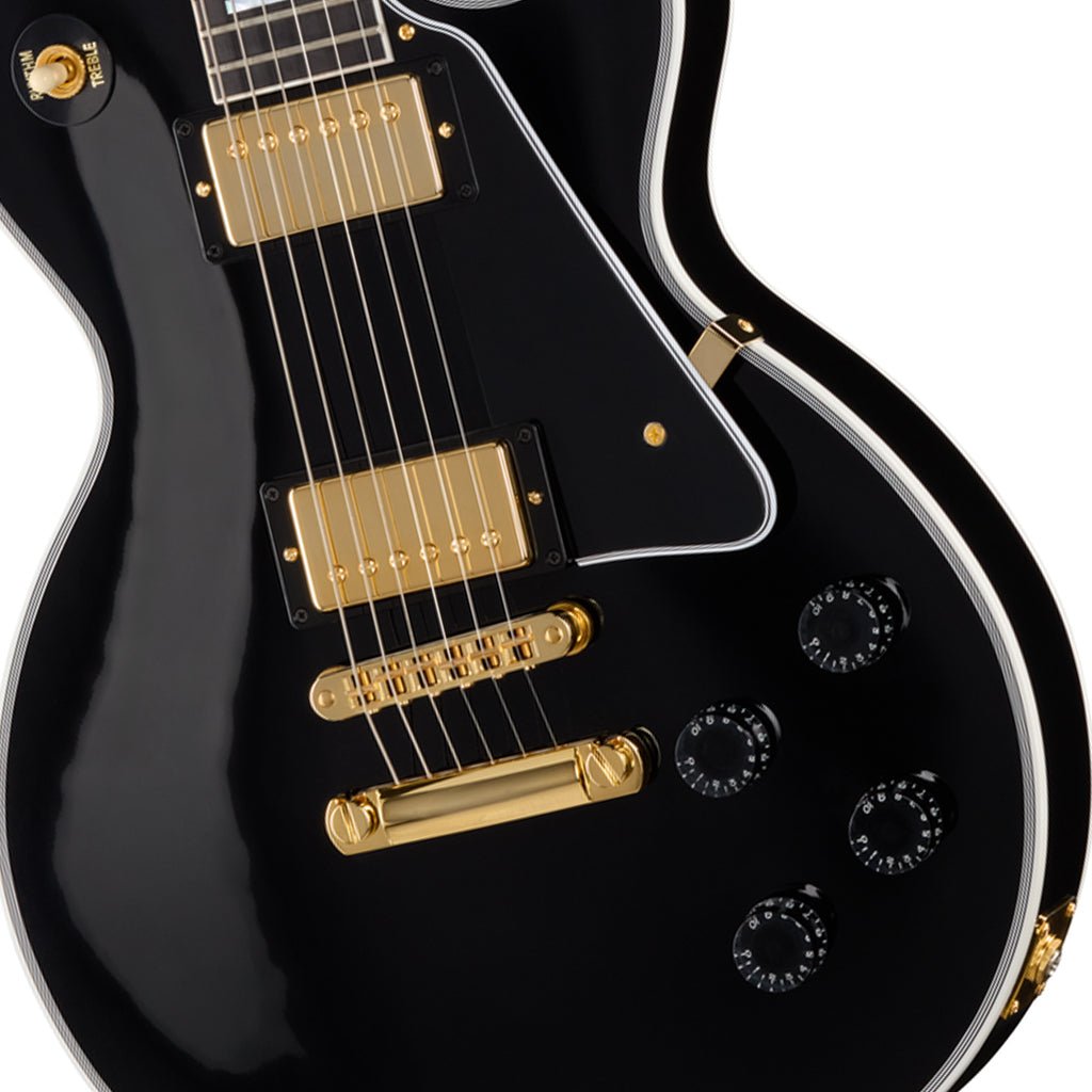 Gibson Les Paul Custom Long Scale Electric Guitar - Ebony Electric Guitars Sky Music